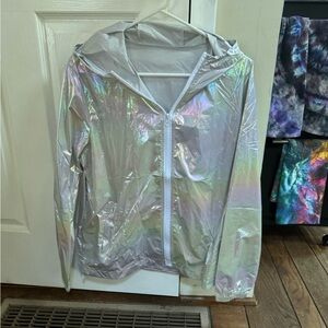 Holographic Zip up Windbreaker Size medium